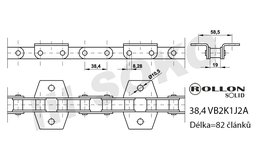 Samostatný řetěz CLAAS 680486