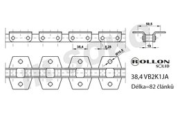 Samostatný řetěz CLAAS 614895