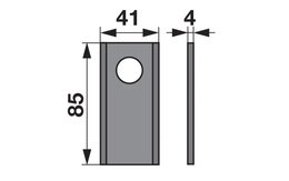 Nůž rotačky rovný (25ks) 85x41x4, d=19,0