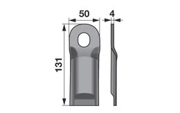 Nůž rotačky vyklenutý (25ks) 131x50x4, d=20,5x23,0