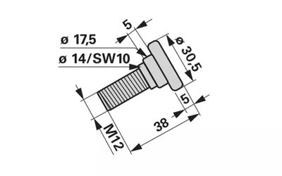 Šroub nože 253044.3 - 