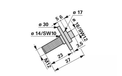 Šroub nože 253108.3 - 