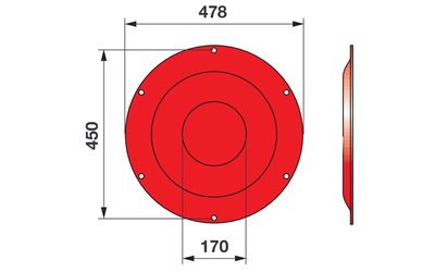 Opěrný talíř DEUTZ FAHR 06580805  - 