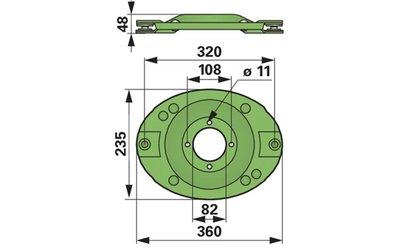 Žací disk KRONE 145859.1 - 