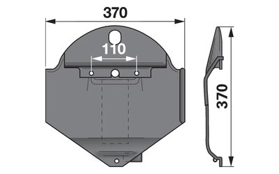 Splaz pravý DEUTZ FAHR VNB1361686 - 