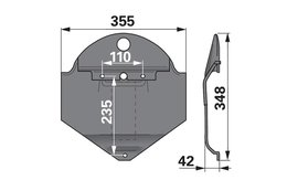 Splaz středový DEUTZ FAHR VNB18613483