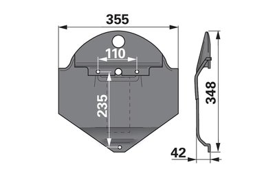 Splaz středový DEUTZ FAHR VNB18613483 - 