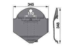 Splaz pravý DEUTZ FAHR VNB1362386