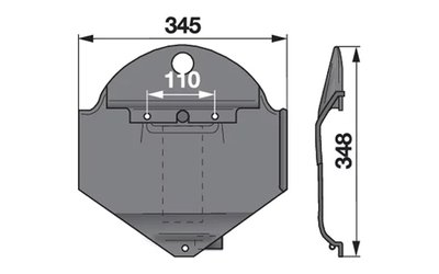 Splaz pravý DEUTZ FAHR VNB1362386 - 