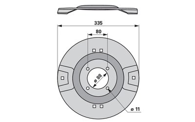 Žací disk VICON-PZ 5513300094 - 