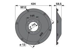 Opěrný talíř DEUTZ FAHR VGTT018K0