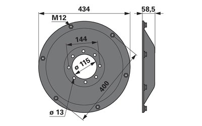 Opěrný talíř DEUTZ FAHR VGTT018K0 - 