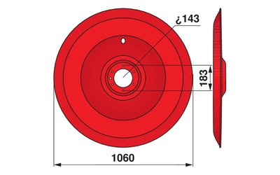 Kluzný talíř PÖTTINGER 332.60.003.0 - 