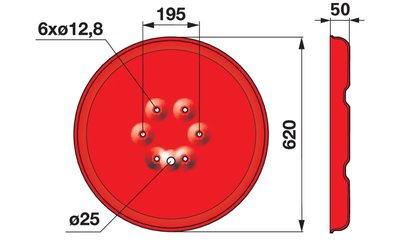 Opěrný talíř PÖTTINGER 640.057 - 