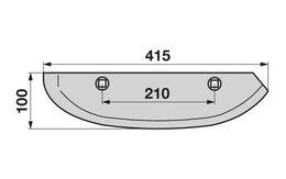 Radlice pravá, 415mm Barigelli