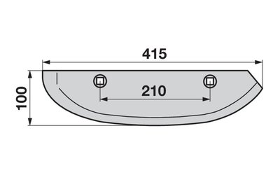 Radlice pravá, 415mm Barigelli - 