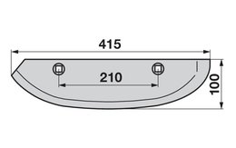  Radlice levá, 415mm Barigelli