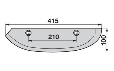  Radlice levá, 415mm Barigelli - 