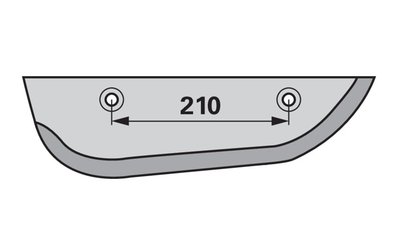  Radlice levá, rozteč 210 mm Italo Svizzera - 