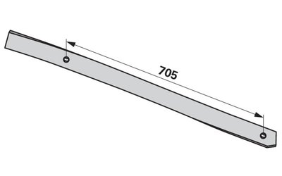 Pásek odhrnovačky pravý, II Kuhn 617102 - 