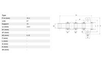 Samostatný řetěz 87 čl. - 30 unašečů - 3341 mm - 