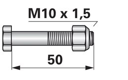 Šroub pro nůž 3mm - 10x50