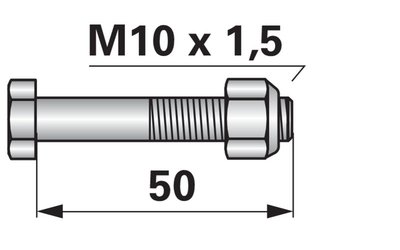 Šroub pro nůž 3mm - 10x50 - 