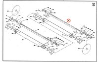 Šroub pravý - komplet I - Rozmetadla RA-80 / RA-100