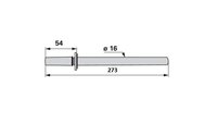 Palec šneku Ø16x273mm - Žací stůl a příslušenství