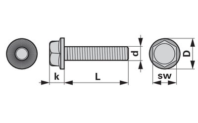 Šestihranný šroub M10x40 mm - 