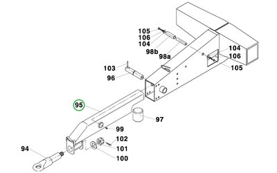 Táhlo - Rozmetadla RA-80 / RA-100