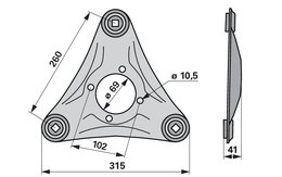 Žací disk VICON-PZ 99417936