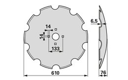 Disk podmítače ozubený Amazone XL 035