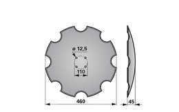  Disk podmítače ozubený Amazone XL034