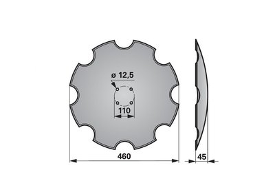  Disk podmítače ozubený Amazone XL034 - 