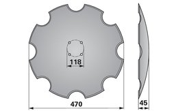 Disk podmítače ozubený Amazone XL043