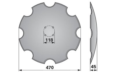 Disk podmítače ozubený Amazone XL043 - 