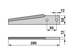 Nůž rotačních bran rovný Breviglieri 33054