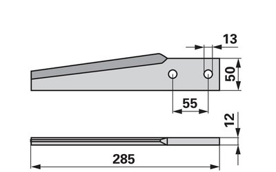 Nůž rotačních bran rovný Breviglieri 33054 - 