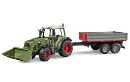  Traktor Fendt Vario 211 s čelním nakladačem a sklápěcím přívěsem