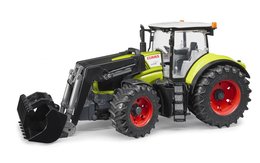  ZELENÝ TRAKTOR CLAAS AXION s čelním nakladačem