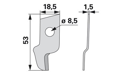 Nůž na motouz Claas 0008166542 - 