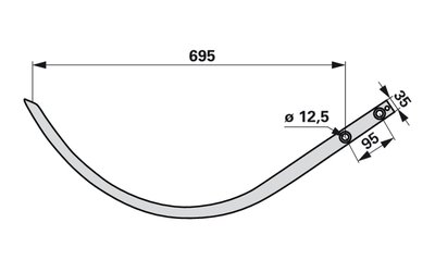  Vázací jehla lisu Claas 812662.0 - 