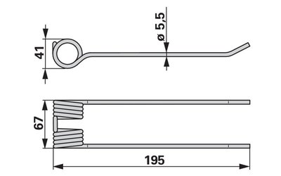 Pružina sbírání CLAAS 918239.0  - 