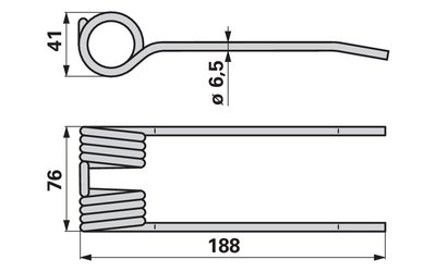 Pružina sbírání CLAAS 986290.0 - 