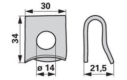 Upínací spona DEUTZ FAHR VF1662482361