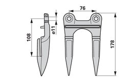 Dvojprst L 178 mm 519600.00