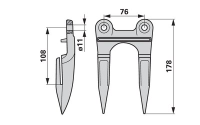 Dvojprst L 178 mm 519600.00 - 