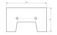 Příložka velká N.T. 130x79 mm - 