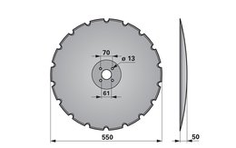 Disk podmítače ozubený Einböck 2940-1071